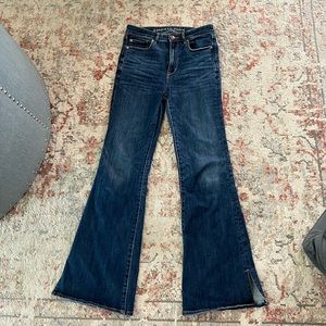 Dark Wash American Eagle Bootcut Jeans